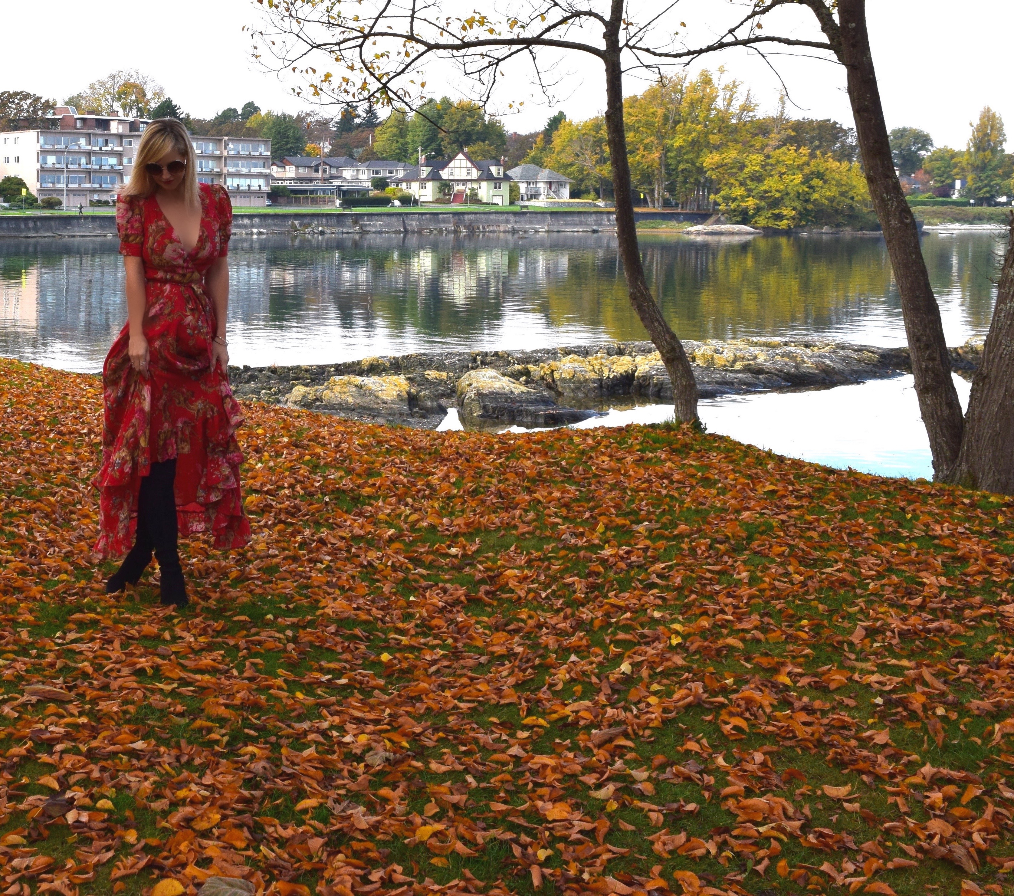 Playing in the leaves 5