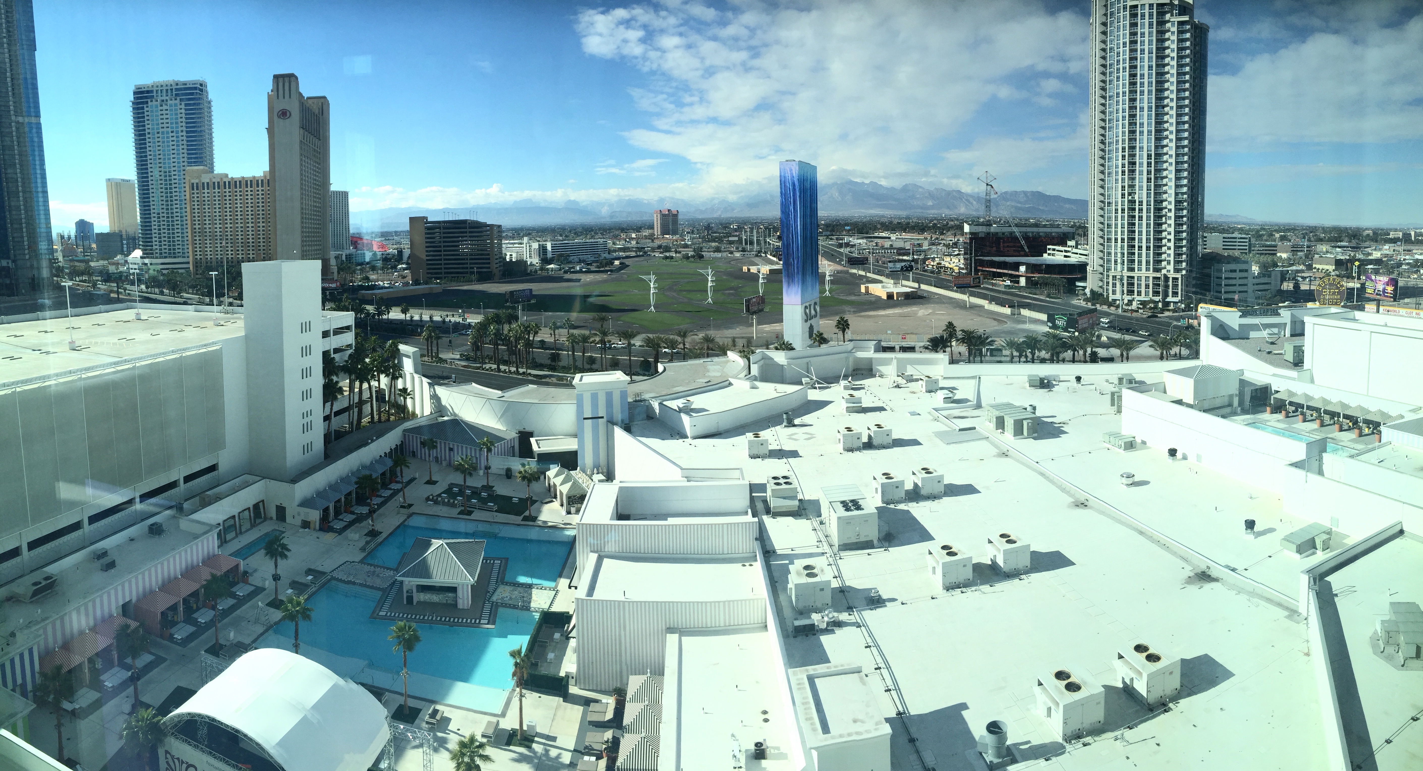 View from LUX tower at SLS Las Vegas